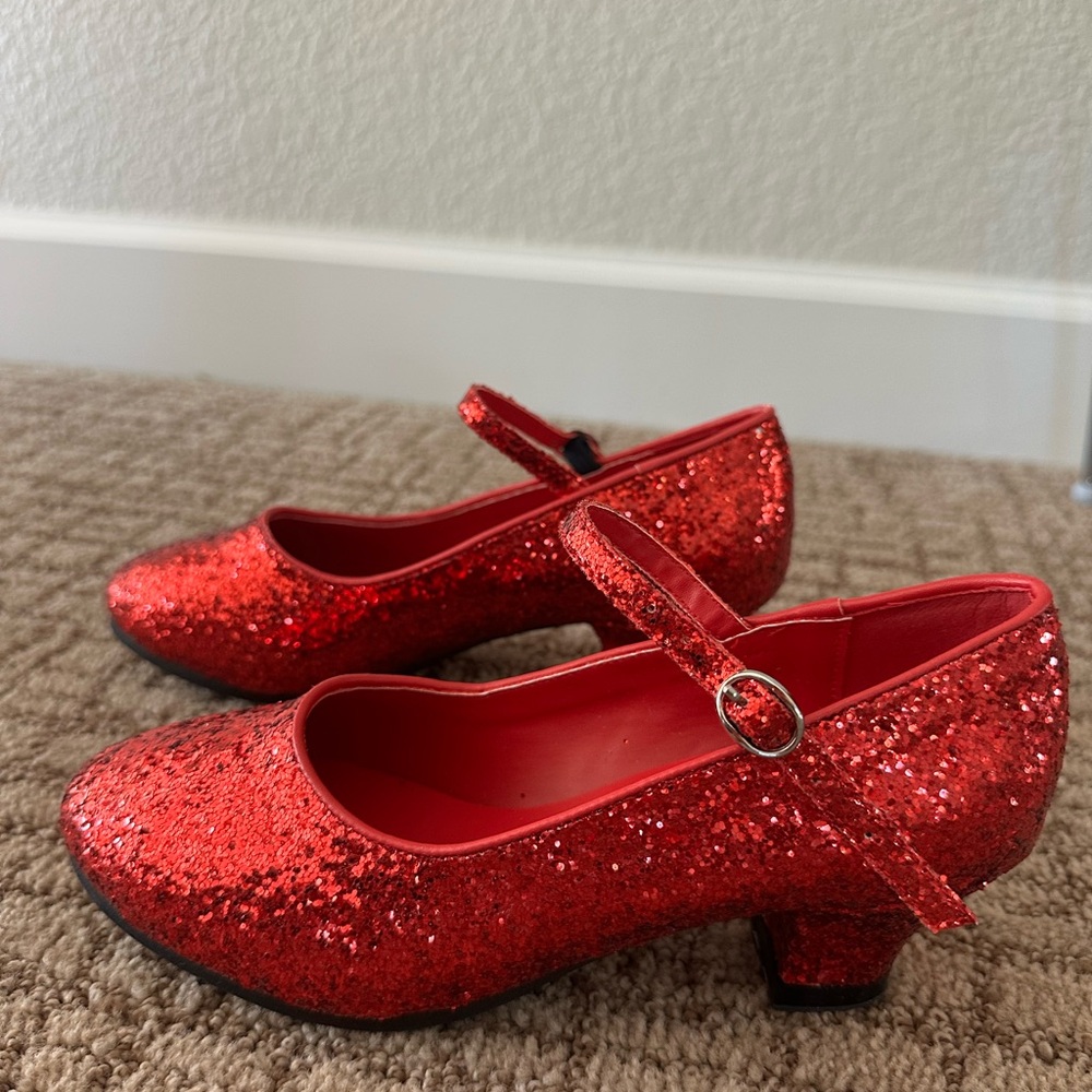Sparkly Red Kids Shoes